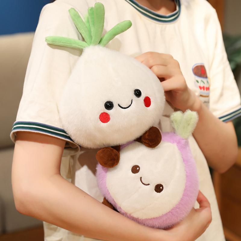 Cartoon Vegetable Series Plush Doll Kawaii Ginger Onion Garlic Stuffed Toys For Children Funny Room Decoration Creative Gifts
