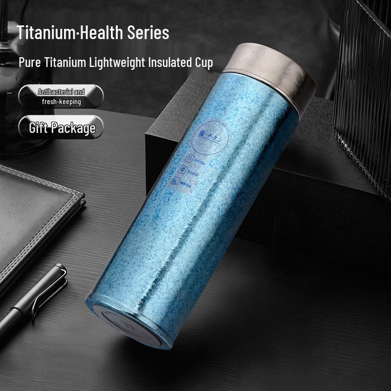 Large Capacity Titanium Insulated Mug with Tea Separator for Men and Women - Ideal Gift for Business Tea Brewing or Water Cup