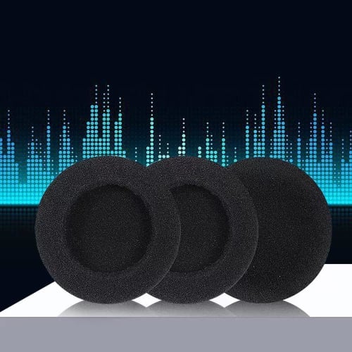 Replacement Ear Pads for Headphones, Diameter 60mm (2 Sets)
