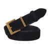 Fashion Women.s Double Genuine Leather Belt For Jeans Buckle Alloy Dresses Square With V7N0