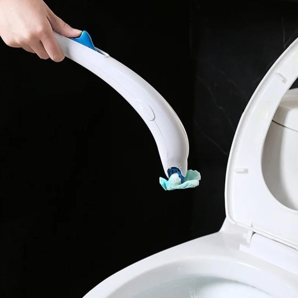 Disposable Heads Toilet Brush Set Plastic Toilet Scrubber Easy To Clean Closestool Brush Hotel