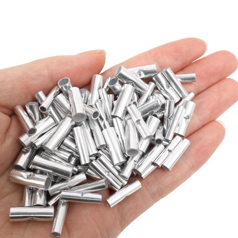 50/500x Uninsulated Terminal Iron Material Diameter 3mm 4mm 6mm Crimp Terminal Electrical Cable Connector Industrial Wiring