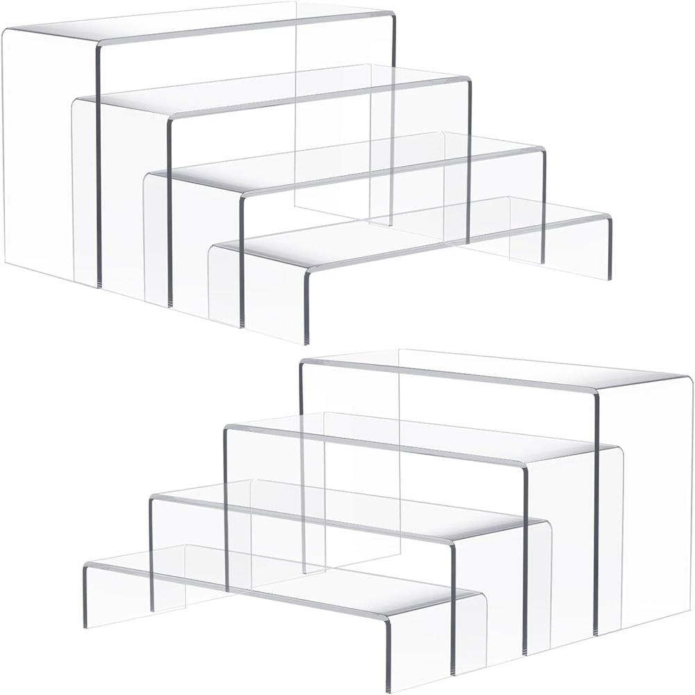 5/10pcs Acrylic Transparent Display Rack Multi-function Storage Rack Rectangular Clear Acrylic Display Stand For Doll,Cake