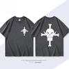 ONE PIECE Derivados de Animação Barba Branca Edward·Newgate Camiseta de Manga Curta Estampada Moda Masculina Feminina Top Solto de Algodão