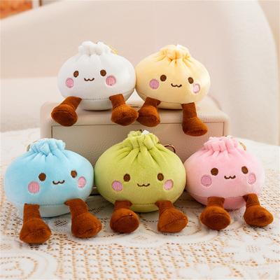 Cute And Adorable Little Steamed Bun Pendant, Plush Toy, Steamed Bun Doll, Girl's Bag Charm, Keychain, Cloth Doll.
