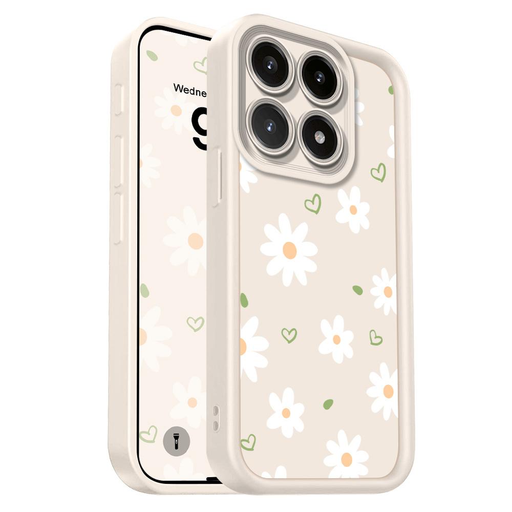 

Floating Daisies Phone Case For Xiaomi 15T 14T 13T Pro 17 15 14 13 12 Lite Ultra Pro Max 5G Staircase Soft Cover Xiaomi 17 ProMax белый