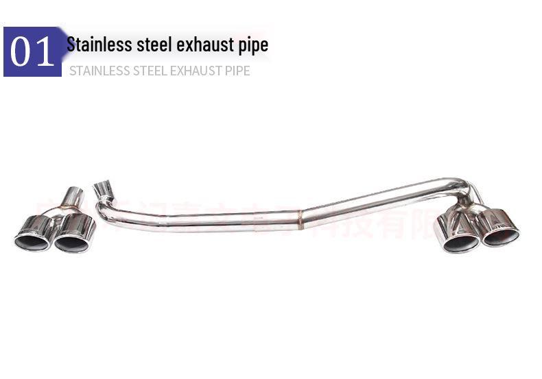 Mercedes W204 C63 Quad Tailpipe Upgrade: Stainless Steel Exhaust Muffler Tips
