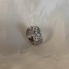 Light Luxury Pearl Geometric Adjustable Ring For Women And Men Jewelry Accessory