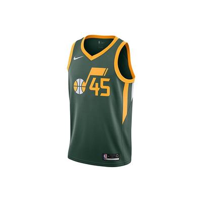 Tricou de baschet NBA Ediție câștigată Versiune pentru fani Sport Ediție limitată - Donovan Mitchell Jazz #45 Topuri bărbați Verde CD7015-323