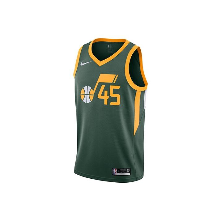 Nike Earned Edition NBA Basketball Jersey Sport Fan Version Limited Edition - Donovan Mitchell Jazz #45 Men Tops Green CD7015-323