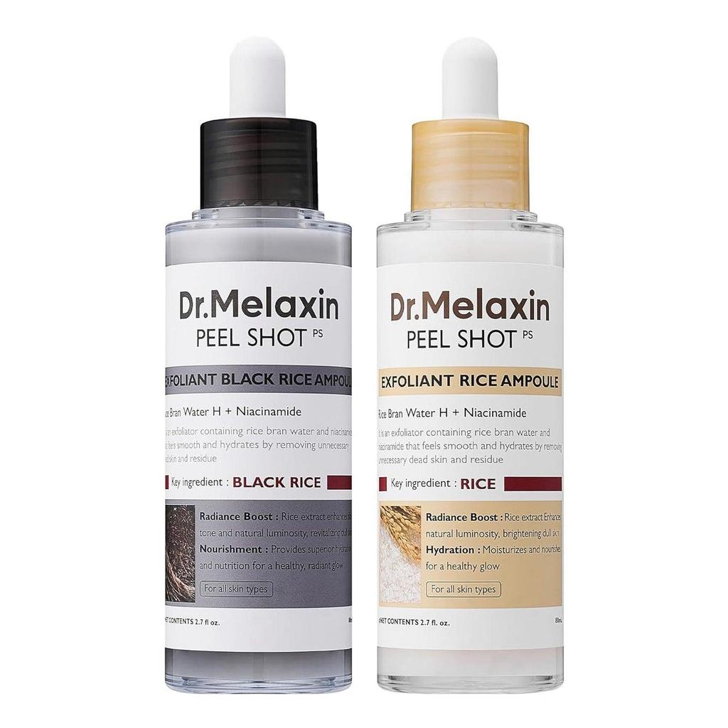 Dr.Melaxin Peel Shot Glow White Rice Peeling Ampoule WHITE RICE/BLACK RICE