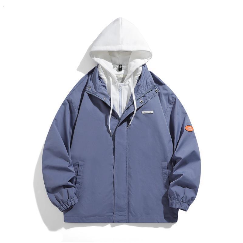

Jacket Men s Casual Coat New Autumn Everything with Hong Kong Style Men s Lovers Hooded Coat Autumn Trench Coat M