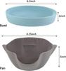Dual Compartment Snack Bowl Pistachio, Shell Storage with Non-Slip Base, for Nuts Candy Fruit Serving