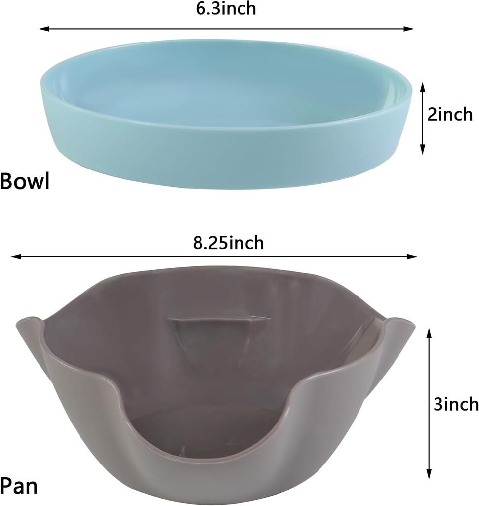 Dual Compartment Snack Bowl Pistachio, Shell Storage with Non-Slip Base, for Nuts Candy Fruit Serving