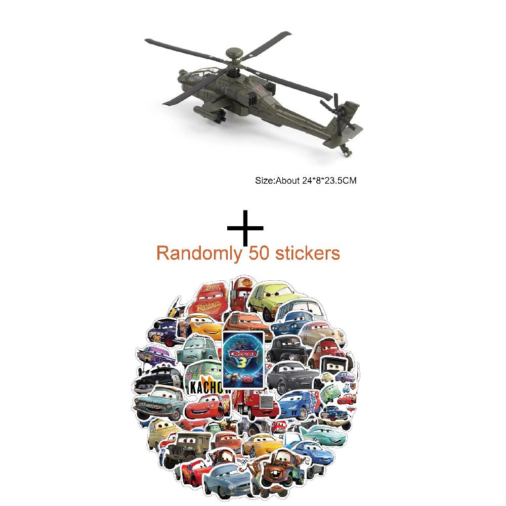 Scale 1:32 AH-64A Airplane Model Toy Car Die-cast Metal Sound Light Rotatable Tail Wing Fighter Models Boys Festival Presents