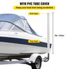 SucceBuy Guias para Reboque de Barco 22"/ 40"/ 48"/ 60" Postes de Aço para Reboque c/2 Peças de Coberturas de Tubo de PVC e Acessórios para Barco c/Peças de Montagem