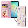 For Samsung Galaxy A06 4G Case RFID Blocking Flower Leather Phone Cover