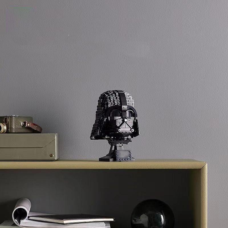 Star Wars Series Darth Vader Helmet Mask Model Assembly Small Parts Gift For Children - Educational Building Block Toy