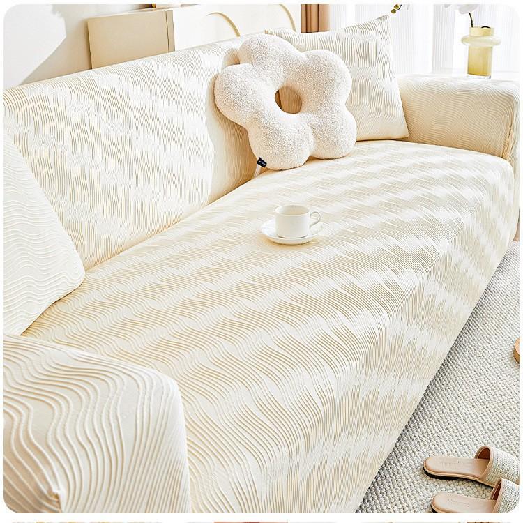 New Cream Style Elastic Sofa Cover All Inclusive Universal Cover Anti Cat Scratch Sofa Cover Four Season Universal Cover
