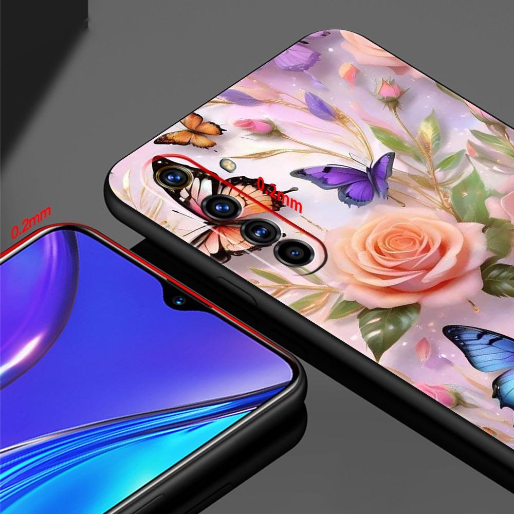 Butterfly Design Soft TPU For Realme 13 12 11 10 9 Pro Plus GT3 GT2 C21 C25 C35 C53 C55 C67 Pro 5G Phone Case Cover Fundas Capas
