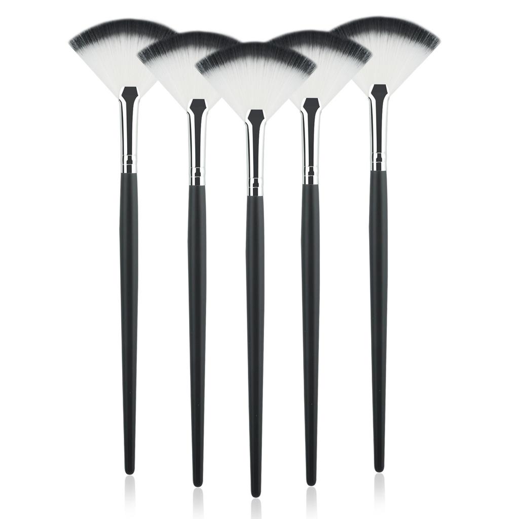 1/3/5/9Pcs Slim Soft Facial Fan Brush,Makeup Cosmetic Multi Use,Mask Brush Makeup Brush Tool Set
