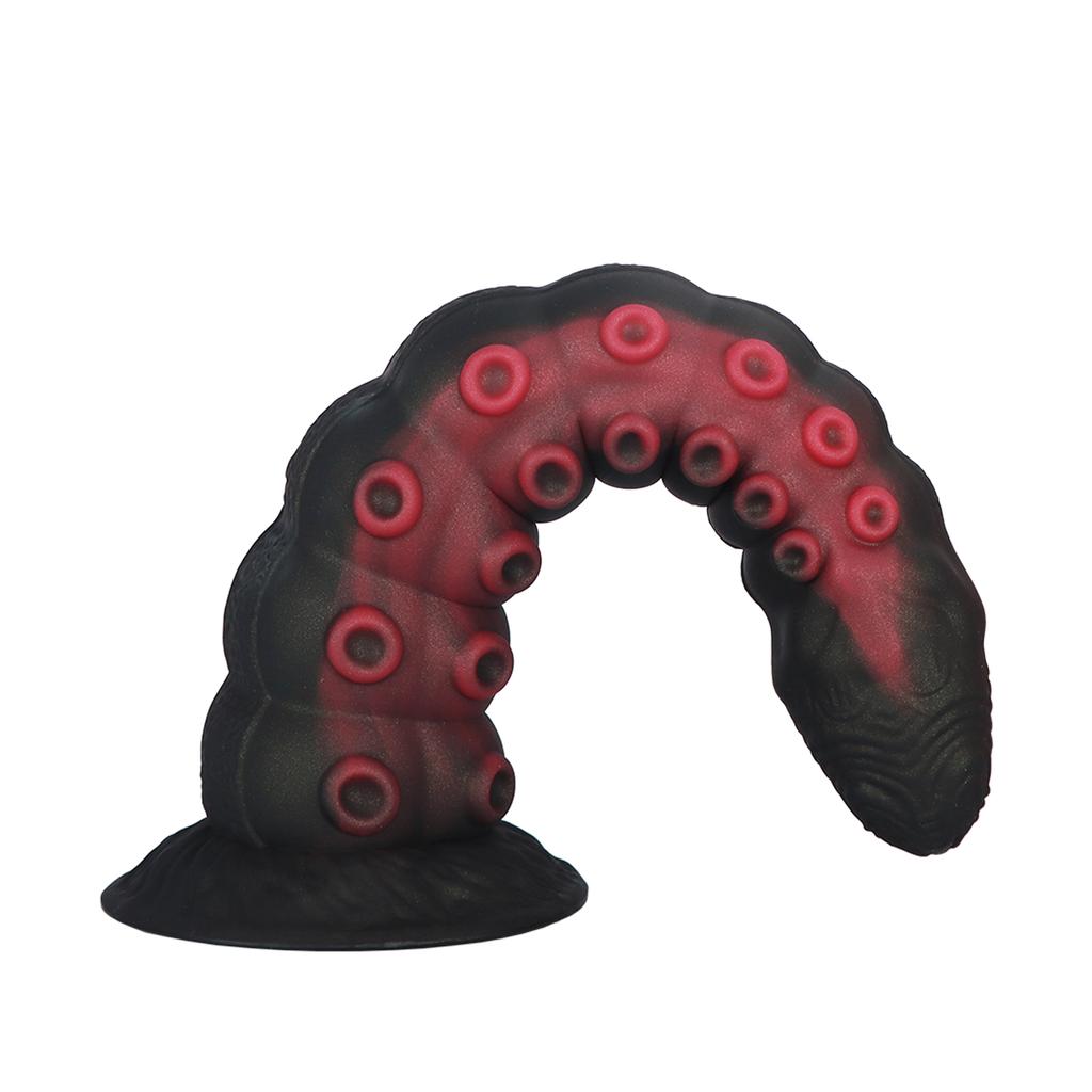 Tentacle Anal Plug Mixed Color Alien Dildo Soft Huge Butt Plug Suction Cup Anal Toys Large Particle Masturbator Vaginal Anal Dilator Sex Toys Unisex