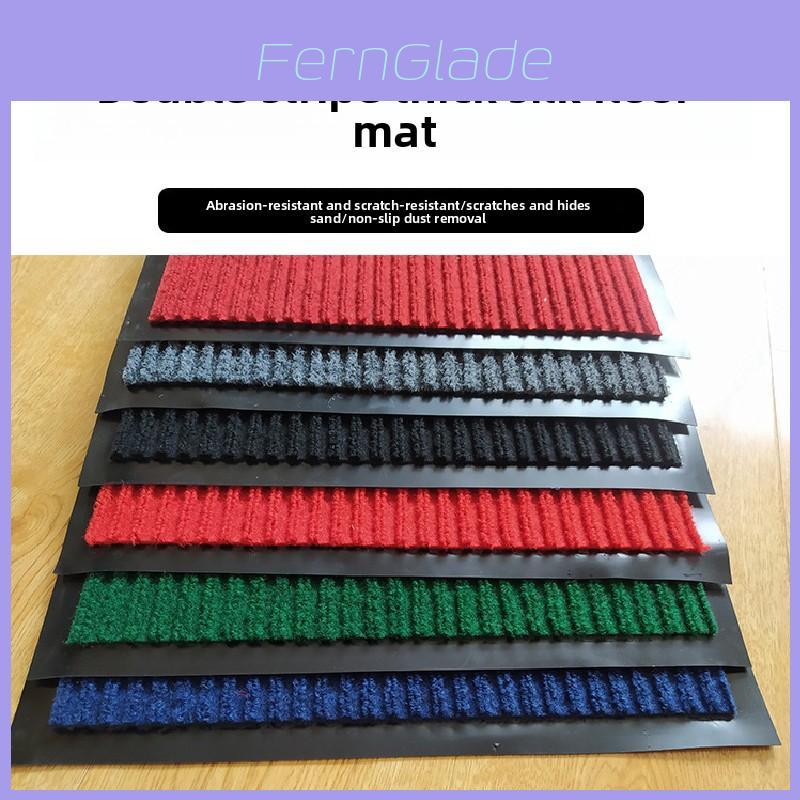 Modern Simple Patterned Corrugated Doormat With Absorbent Fibers For Indoor And Outdoor Use