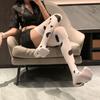 Cow pattern knee stockings women's thin Japanese cute black and white spotted half socks sexy long thigh socks