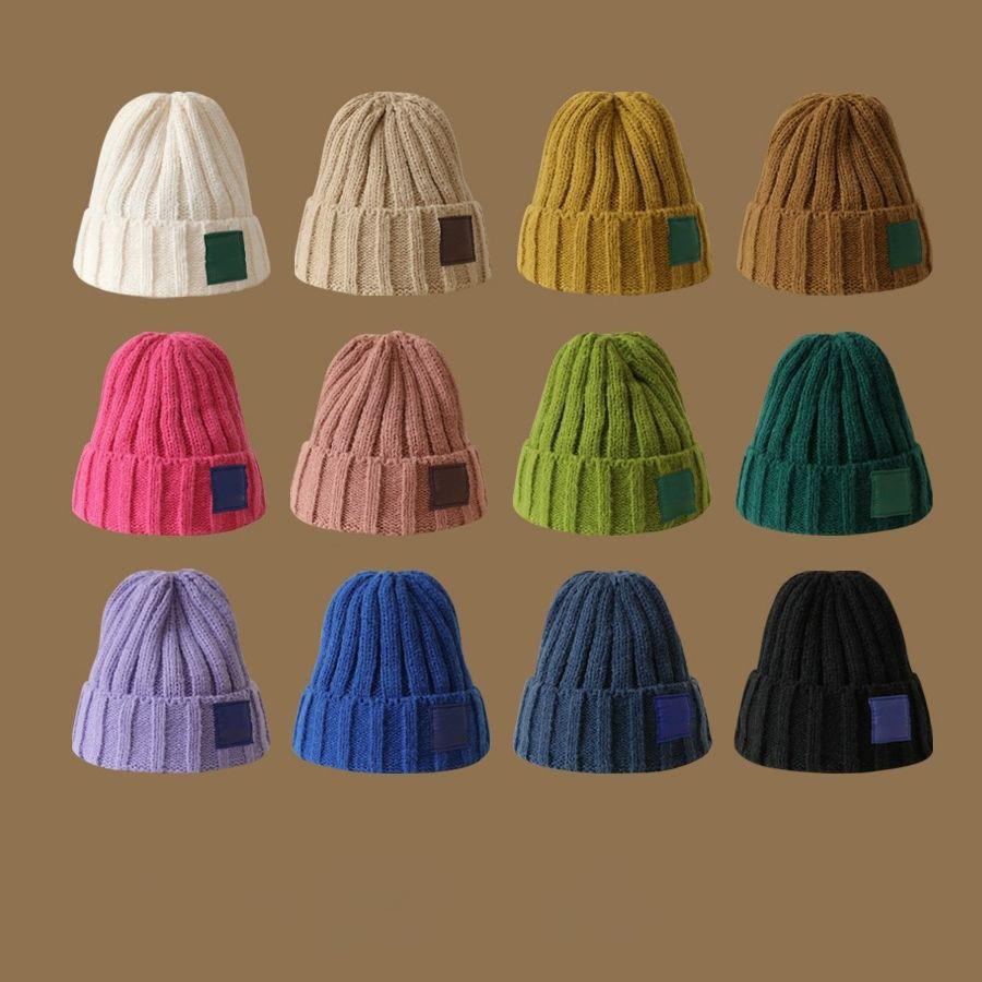 Blank Custom Beanies Hat Customized Embroidery Jacquard Logo Winter Warm Knitted Beanie Hats