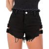 VIONA Sommer Vintage Trend Heißes Mädchen Harajuku High Waist Unregelmäßige Jeansshorts Goth Rock Sexy Damen Shorts Schlankmachend Vielseitig