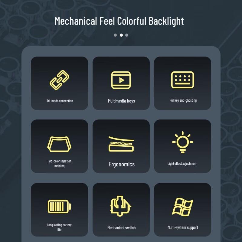 Shoupei KB08 Wireless Mechanical Gaming Keyboard