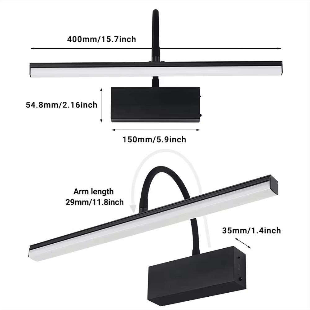 Modern LED Wall Lamp Touch Switch Dimming Rechargeable For Bedroom Bathroom Living Room Dining Room Indoor Lighting Room Decor