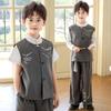 Conjunto de Chaleco Hanfu Bordado de Verano para Niños para Fotos y Actuaciones