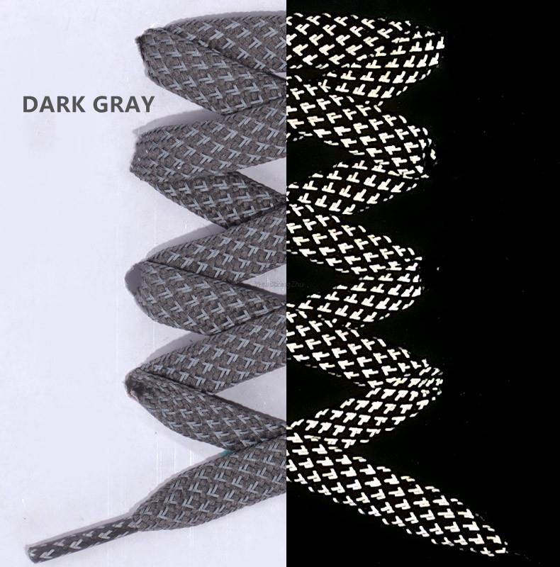 1 para odblaskowych sznurowadeł płaskie sznurowadła do sneakersów kolorowe odblaskowe sznurowadła świetlne sznurowadła 100/120/140/160CM sznurki