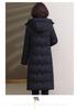 Thickened Plus Size Cotton Jacket: Slimming Knee-Length for Middle-Aged & Elderly Women