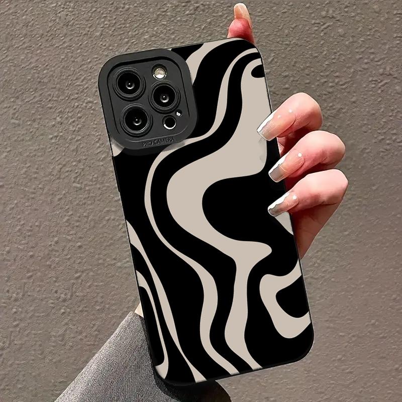 Fashion Zebra Stripe Pattern Silicone Case for Xiaomi Redmi Note 13 12 Pro Plus 5G 12S 11S 11 10S 10 Redmi 13C 12C 4G Soft Cover