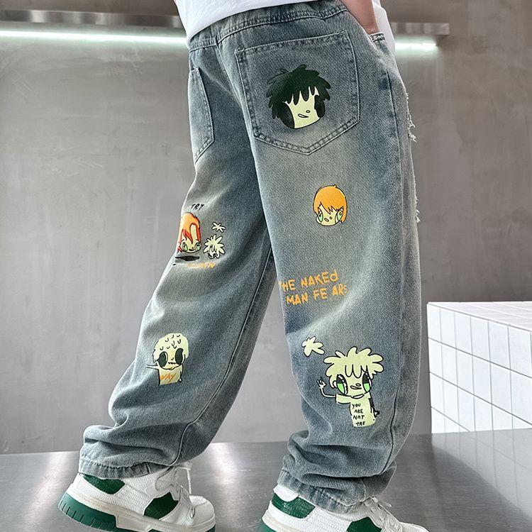 Boys' Fleece-Lined Camouflage Pants: Spring, Fall, and Winter Casual Pants for Kids