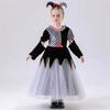 Halloween New Alice In Wonderland Poker Queen Clown Costume Plaid Skirt Children's Performance Costume