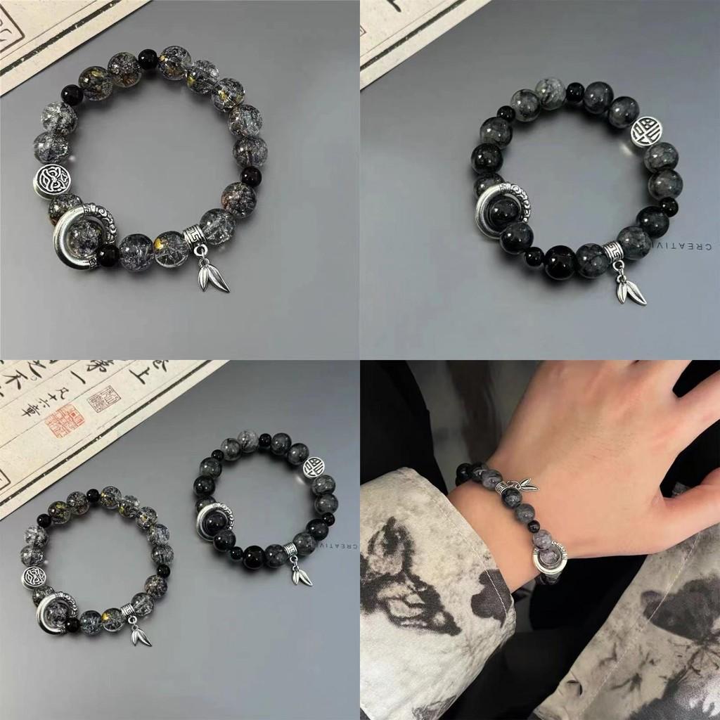 Geometry Unique Handmade Bracelet With Ice Crack Beads Ethnic Style Couples For