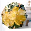 1 Stück Tropische Blumen Automatisches Öffnen/Schließen Faltbarer Regenschirm mit 8 Speichen, Winddichter Tragbarer Sonnenschirm Urlaubsgeschenk yy260401033