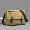 Borsa a tracolla messenger in tela retrò da uomo, borsa a tracolla grande, borsa a tracolla casual per uscire, pendolarismo quotidiano, borsa scolastica, borse da college