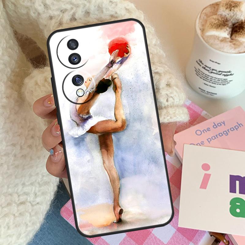 Gymnastics Oil Painting For Honor Magic 8 7 6 5 Pro Case For Honor Win RT X9d X9b X9c X9a X8c X8b 200 400 70 90 Lite