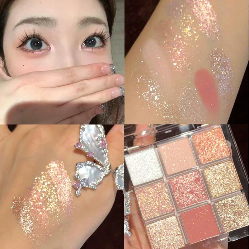 New Arrival Flash Eye Shadow Plate Highlight Brightening Orange Brown Earth Color Series Eye Shadow Plate Daily Light Makeup Makeup for Beginners