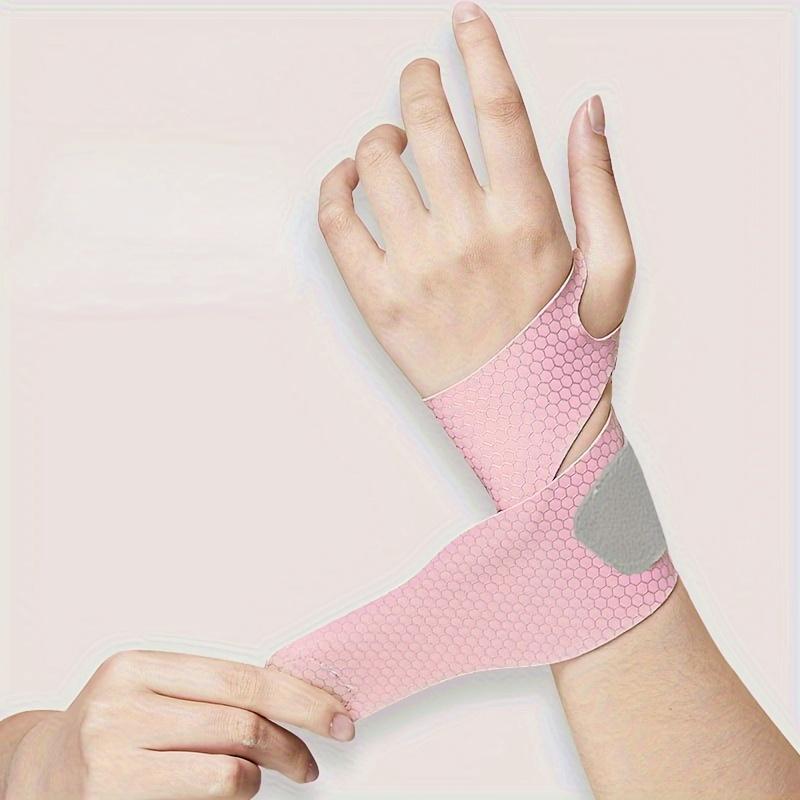 

[1pc Ultra Thin Wrist Brace] Ultra Thin 1pc Adjustable Wrist Brace for Carpal Tunnel Support | Breathable Lightweight Sport & Office Use 1pc рожевий