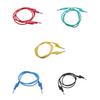 5Pieces Banana to Lead , 4mm Stackable Plug Silicone Test Cable for Multimeter,