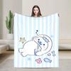 Soft Blanket Airplane Travel Cute M-Mamegoma Seal Anime Throw Blanket  Flannel Bedspread For Couch Bed Fashion Sofa Bed Cover