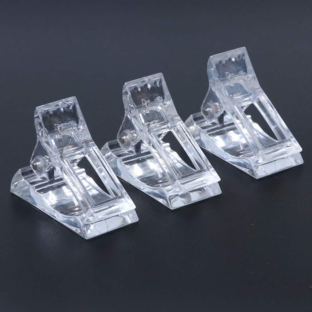 Nail Art Tool Set: Extension Nails with Crystal Molds & Clip, Paperless Forms, Multi-Size Tip Clips