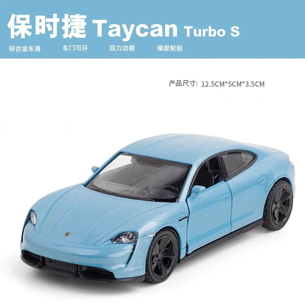 1:36 Porsche Taycan High Simulation Diecast Metal Alloy Model Car Toy Kids Gift Collection A497