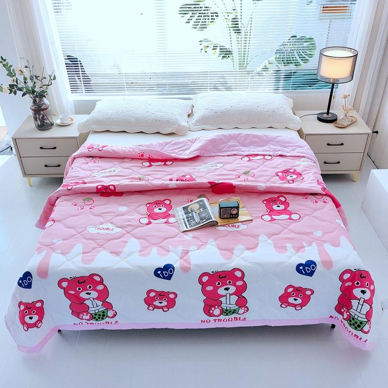 Summer thin blanket, new air conditioning quilt, gift, skin friendly washed cotton, summer cool quilt
