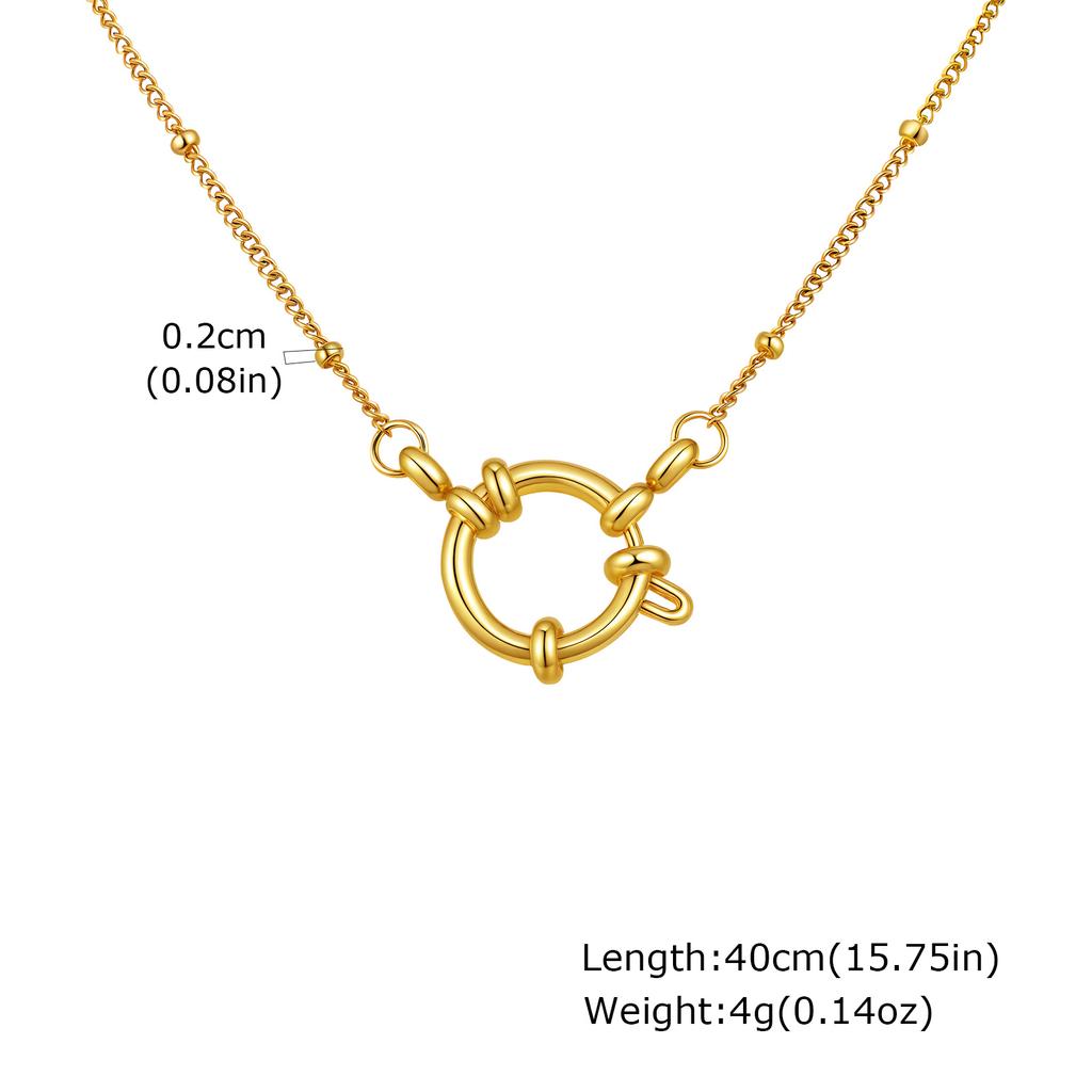 Edelstahl Kette Matrosen Halskette für Damen, Satelliten-/Kubanische Kette Choker, Verbessertes Federring Verschluss Minimalistischer Schmuck